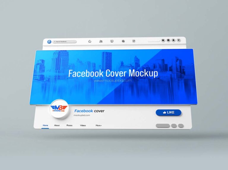 Professional Facebook Cover Mockup Free Download