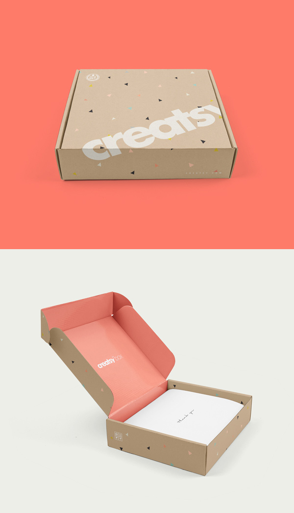 Mailing Box Psd Mockup