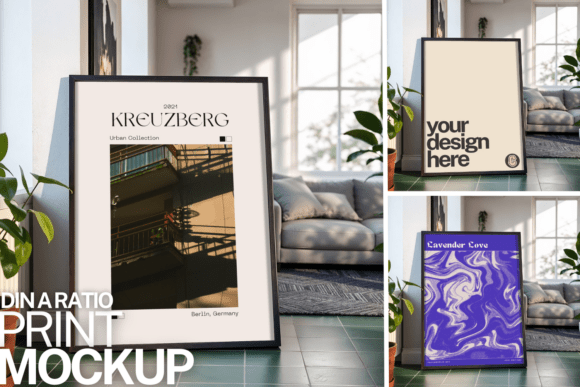 Mockup Large Framed Print